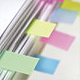 Image of a title report with colored tabs.